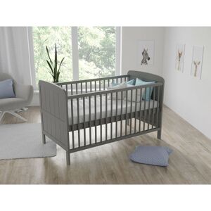 LOVE FOR SLEEP Maddox Cot Bed 140x70cm (Grey) - Grey