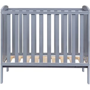 KINDER VALLEY Havana Baby Compact Cot with Kinder Flow Mattress & Removable Washable Water Resistant Cover - Grey - Grey