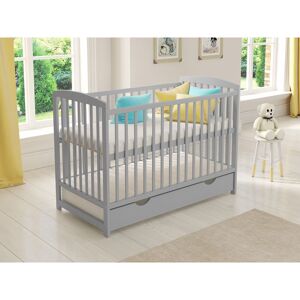 Love For Sleep - Jacob Cot Bed 120x60cm with drawer (Grey) - Grey