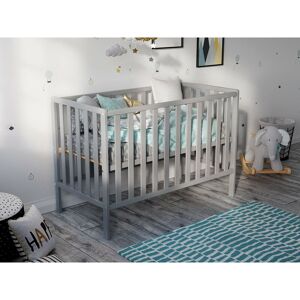 LOVE FOR SLEEP Mason Cot 120x60cm (Grey) - Grey