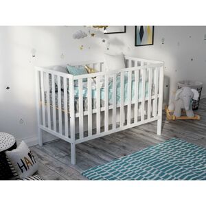 Love For Sleep - Mason Cot 120x60cm with Aloe Vera mattress (White) - White