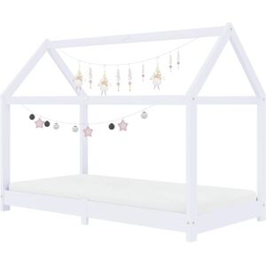 BERKFIELD HOME Mayfair Kids Bed Frame White Solid Pine Wood 70x140 cm