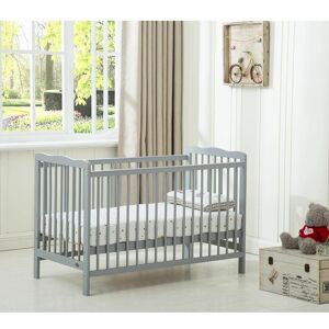 Mcc Direct - mcc Brooklyn Baby Cot Crib With Water repellent Mattress grey