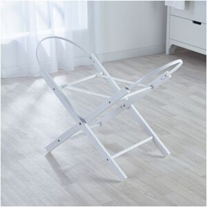 Kinder Valley - Opal Folding Moses Basket Stand White with Folding Mechanism For Easy Transportation & Storage   Solid Pine Wood - White