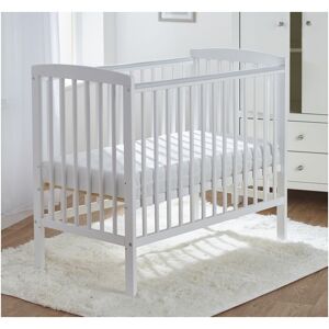 Kinder Valley - Sydney White Compact Cot with Teething Rails   Space Saver Cot   Solid Pine Wood - White