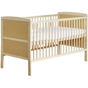 Kinder Valley - Sydney Natural Cot Bed with Kinder Flow Mattress & Removable Washable Water Resistant Cover - Natural