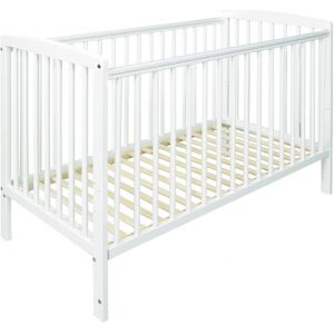 Kinder Valley - Sydney White Cot with Kinder Flow Mattress & Removable Washable Water Resistant Cover - White