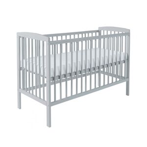 Kinder Valley - Sydney Grey Cot with Pocket Sprung Mattress & Removable Washable Water Resistant Cover - Grey