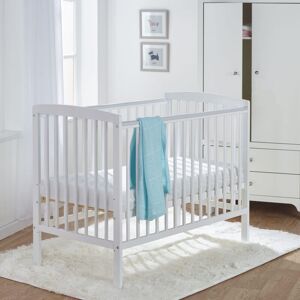 Kinder Valley - Sydney White Cot with Pocket Sprung Mattress & Removable Washable Water Resistant Cover - White