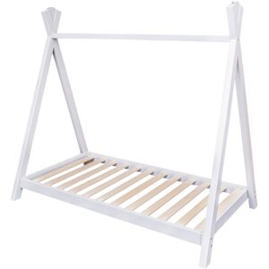 KINDER VALLEY Teepee Toddler Bed - Kids Bed and Junior Bed - White - White