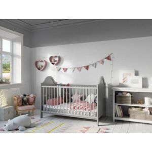 LOVE FOR SLEEP Wendy Cot Bed 140x70cm (Grey) - Grey