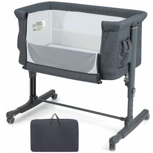 Costway - 3-in-1 Baby Bedside Bassinet Crib Height-adjustable Infant Newborn Cot Bed