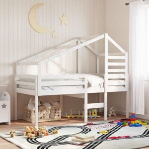 High Sleeper Bed without Mattress White 80x200 cm Solid Wood Pine Vidaxl High Sleeper Bed without Mattress White 80x200 cm Solid Wood Pine Vidaxl