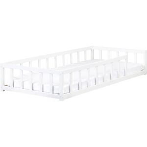 BELIANI Kids Bed Pine Wood MEYMAC 90 x 200 cm (EU Single) White BELIANI Kids Bed Pine Wood MEYMAC 90 x 200 cm (EU Single) White