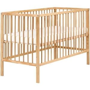 BELIANI Baby Cot Bed Pine Wood BELENGER 60 x 120 cm Light Brown BELIANI Baby Cot Bed Pine Wood BELENGER 60 x 120 cm Light Brown
