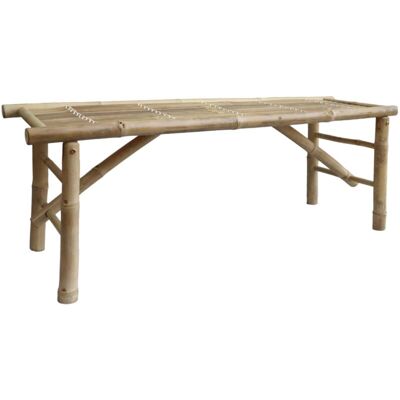 SWEEEK Bamboo bench Natural 120x38x46 cm - Fidji SWEEEK Bamboo bench Natural 120x38x46 cm - Fidji