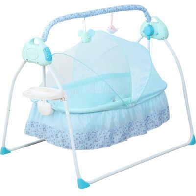 CNCEST Electric Baby Crib 0-25Kg Cradle Automatic Intelligent Rocker Bed with 12 pieces of music and mosquito nets, Bluetooth Connection Functions Rocking CNCEST Electric Baby Crib 0-25Kg Cradle Automatic Intelligent Rocker Bed with 12 pieces of music and mosquito nets, Bluetooth Connection Functions Rocking