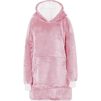 Groundlevel - Luxury teddy fleece hoodie - Pink Groundlevel - Luxury teddy fleece hoodie - Pink