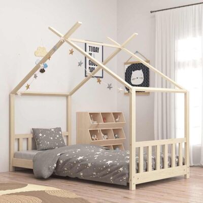 LES TENDANCES Kids Bed Frame Solid Pine Wood 80x160 cm vidaXL LES TENDANCES Kids Bed Frame Solid Pine Wood 80x160 cm vidaXL