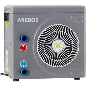 Pool Heat Pump Pool Heating Water Air Heat Exchanger Heat Pump 3.9 kW - Grey - Arebos