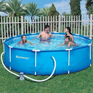 Bestway 10 ft Steel Pro Frame Pool with 330 Gal Pump 56408