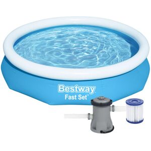 10ft x 26inch Fast Set™ Above Ground Swimming Pool With Filter - Bestway