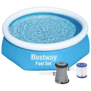 8ft x 24inch Fast Set™ Above Ground Swimming Pool With Filter - Bestway