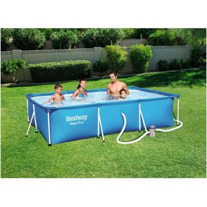 Bestway 9ft 10” Rectangular Above Ground Steel Pro Swimming Pool Set