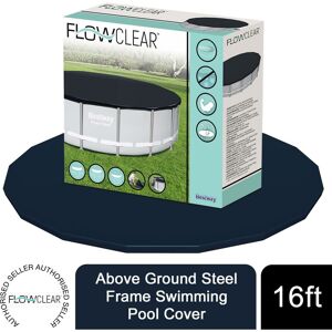 Flowclear Above Ground 16ft Steel Frame Swimming Pool Cover - Bestway