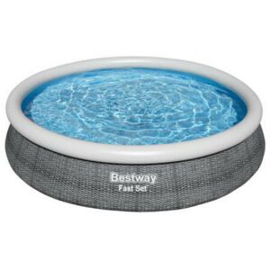 Round self-supporting pool - 366 x 76 cm - 1249 l - Rattan pattern - Fast Set - 57443 - Bestway