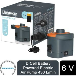 Sidewider d Cell Battery Powered 6V Electric Air Pump 430 L/min - Bestway