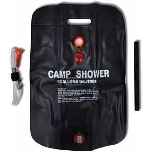 Berkfield Home - Camp Shower Solar Shower Outdoor Bath 20 l 2 pcs