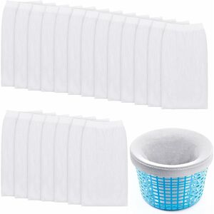 Extra Pool Skimmer Socks, Filter Bulbs for Baskets and Protein Skimmer, Fine Mesh Pack of 20 Groofoo