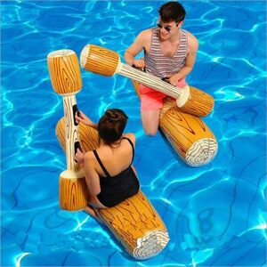 Groofoo - 2sets Inflatable Floating Set Toys, Kids Adults Pool Party Water Sports Games Connect Rafts to Float Toys