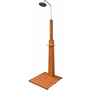 Hommoo - Outdoor Shower Eucalyptus Wood and Steel VD26683