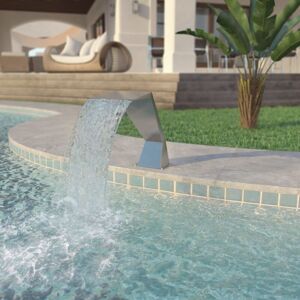 Hommoo Pool Fountain Stainless Steel 64x30x52 cm Silver VD27982