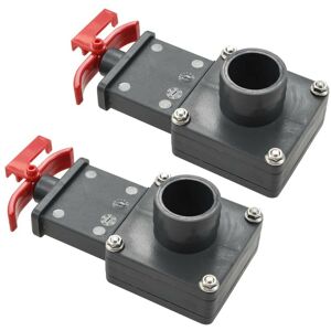 Hommoo - Pool Gate Valve 2 pcs 1.5' VD32708