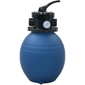 Pool Sand Filter with 4 Position Valve Blue 300 mm - Hommoo