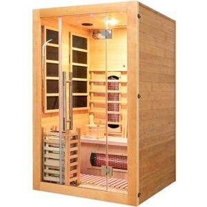 2 Person Hybrid Sauna With Traditional & Full Spectrum Infrared Complete Heat - Vidalux
