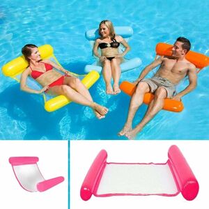 Groofoo - Inflatable Swim Bed, Water Hammock 4 in 1 Lounger Air Mattress for Pool Lounge Inflatable Pool Hammock Inflatable Pool Hammock for Adults