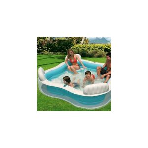 VISS Intex 4 Seater Paddling Pool Patio Adults Children Family Lounge Pool Garden