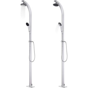 BERKFIELD HOME Mayfair Garden Shower with Grey Base 220 cm Aluminium