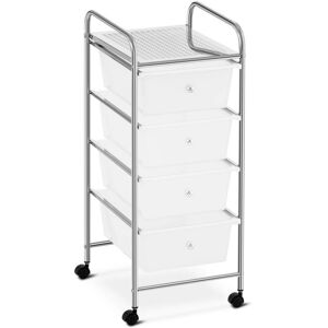 PHYSA Mobile Beauty Salon Storage Trolley Cart 4 Drawers Dentist Barber Spa Organizer