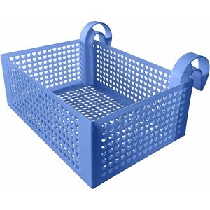 Denuotop - Storage Basket, Swimming Pool Accessories, Swimming Pool Metal Frame, Swimming Pool Cup Holder, Blue