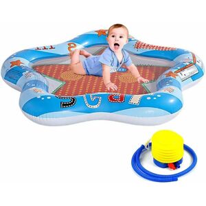 MUMU Paddling pool, children's pool with air pump, baby paddling pool, inflatable swimming pool, small baby pool for children, indoor and outdoor paddling