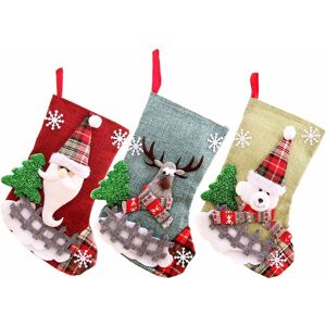 DENUOTOP Pcs Fill and Hang Santa Boots 2315cm Santa Socks Large Christmas Stocking Set Fireplace Christmas Stockings Christmas, Christmas Decoration Christmas