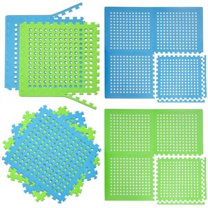 Eyepower - Perforated Puzzle eva Mat 62x62cm blue - blau