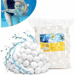 RHAFAYRE Pool Filter Balls 200g Sand Filter Balls for Swimming Pool Replace 5.6kg Filter Sand Suitable for Swimming Pool Pool Filter Pool Accessories