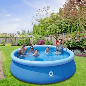 Livingandhome - Outdoor Garden pvc Round Inflatable Swimming Pool, 240x63CM