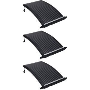 BERKFIELD HOME Royalton Curved Pool Solar Heating Panels 3 pcs 110x65 cm